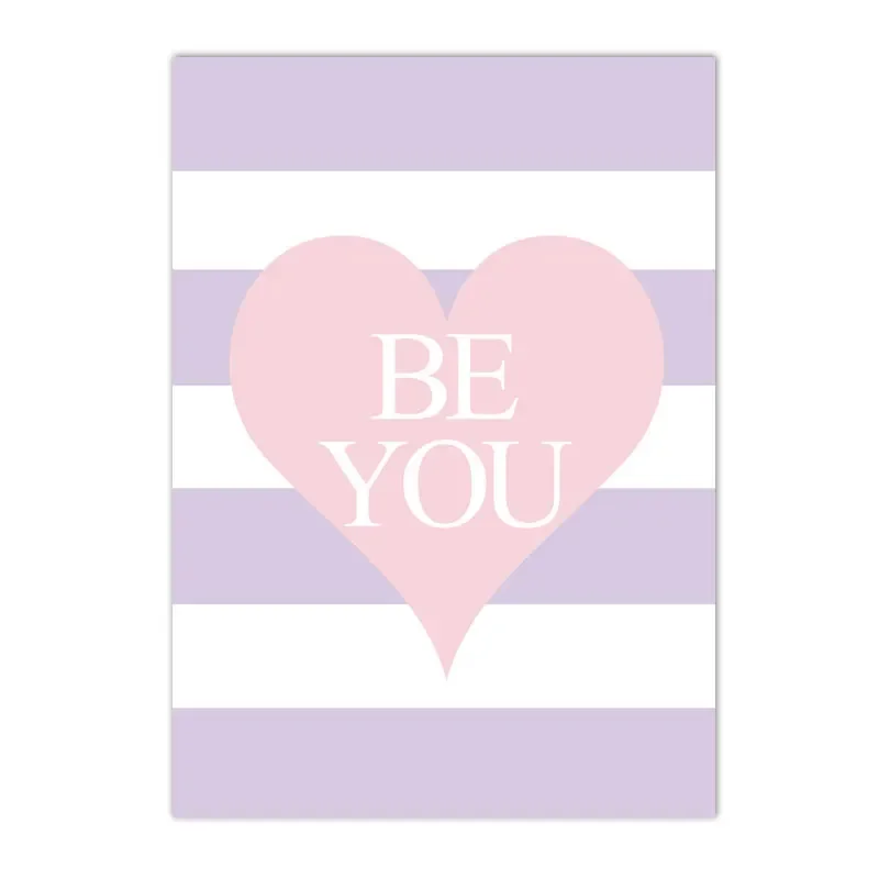Baby Girl Nursery Quotes - Pink Unicorn Rainbow Love Heart Quotes