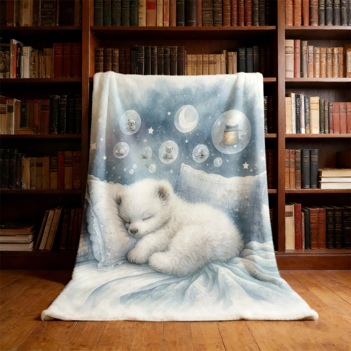 Baby Nursery Hospital - Cozy Polar Bear Nursery Throw Blanket