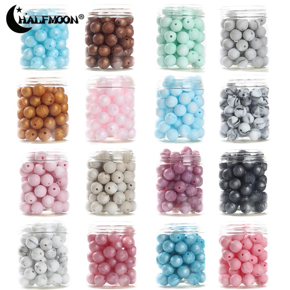 Baby Nursery Hospital - 50Pcs Bottled Silicone Round Beads Baby