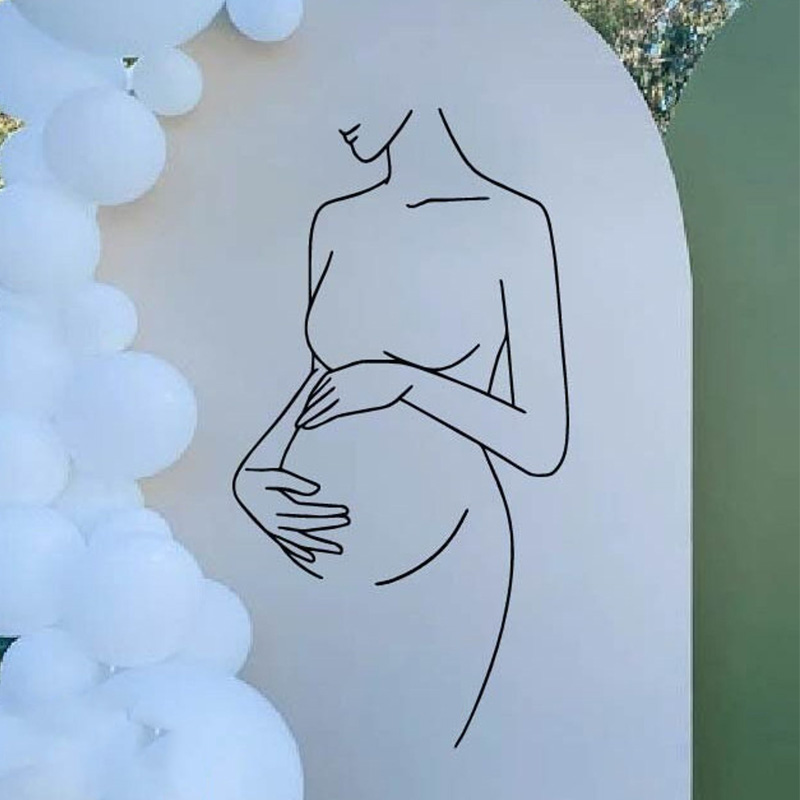 Pregnant Woman Art Gender Reve - Baby Nursery Gender Neutral recension och pris