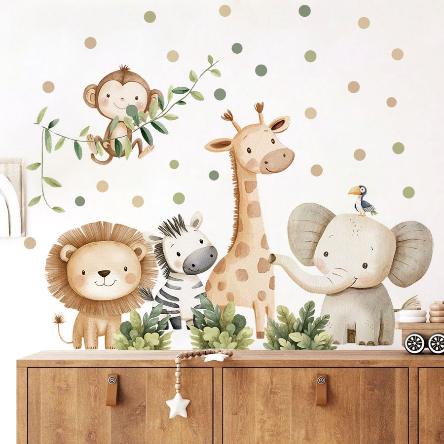 Boho Forest Animals Wall Stick - Baby Girl Nursery Quotes recension och pris