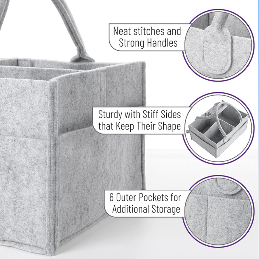Children's Felt Diaper Storage - Baby Nursery Organizer recension och pris