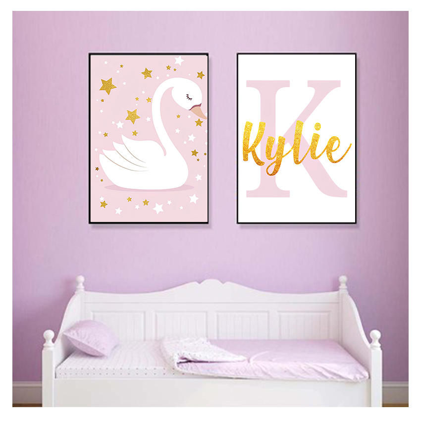 Wall Art Print Custom Name Pos - Baby Nursery Name Wall Art recension och pris