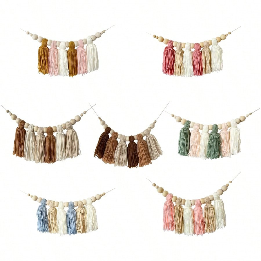 Boho Cotton Tassel Garland Wal - Baby Nursery Garland recension och pris