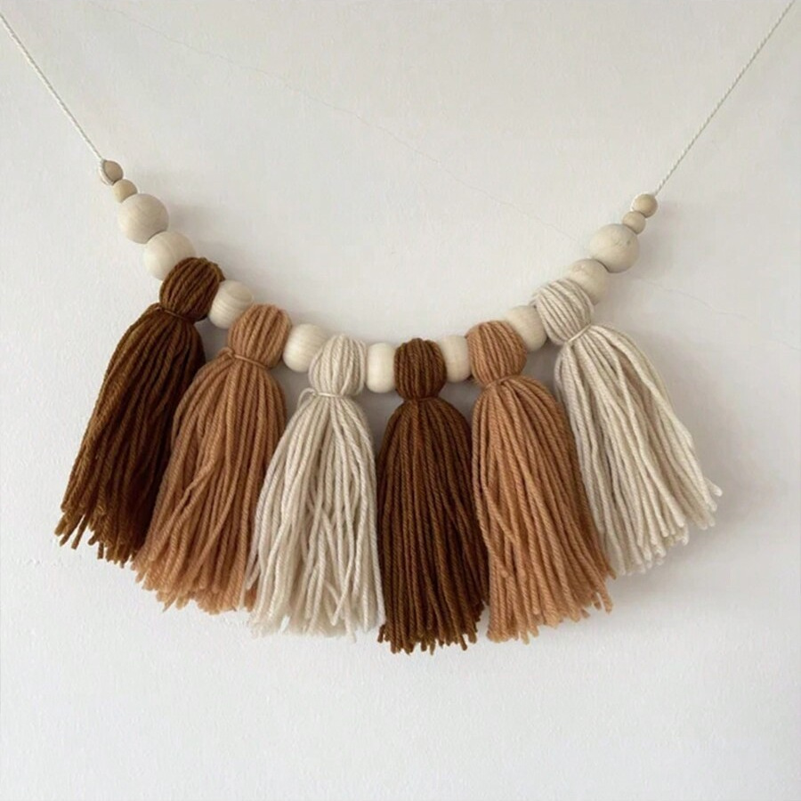 Boho Cotton Tassel Garland Wal - Baby Nursery Garland recension och pris