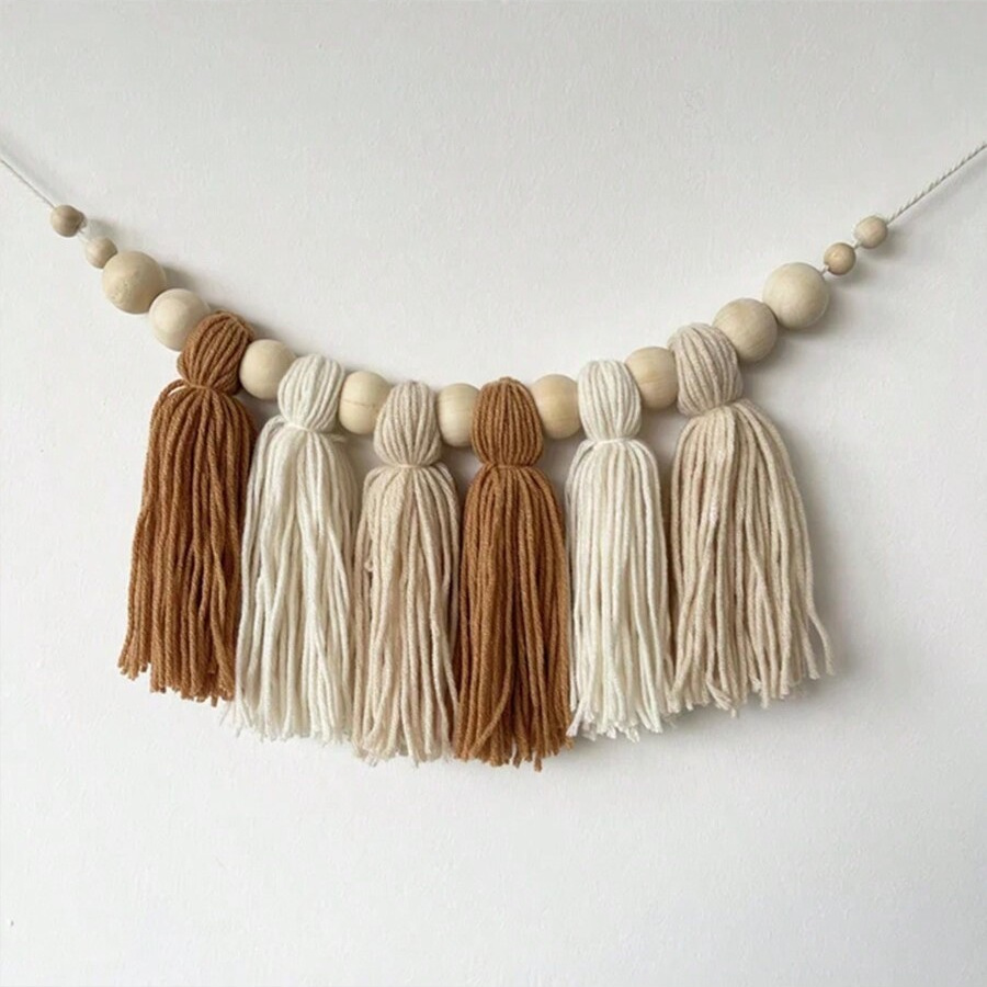 Boho Cotton Tassel Garland Wal - Baby Nursery Garland recension och pris