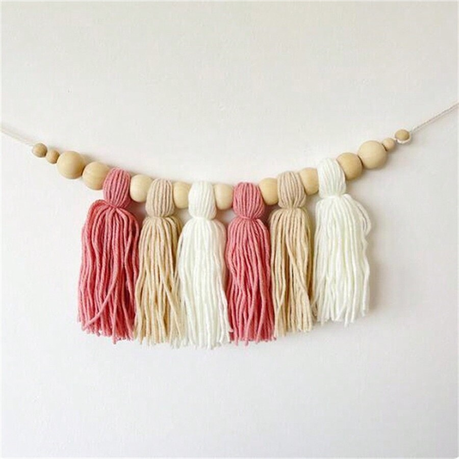 Boho Cotton Tassel Garland Wal - Baby Nursery Garland recension och pris
