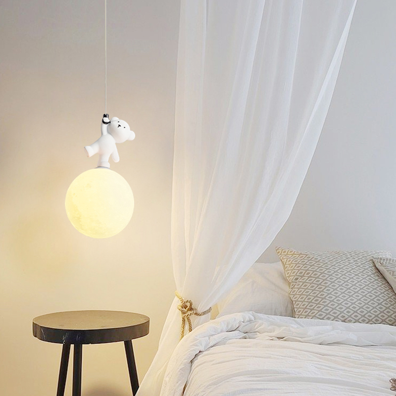 Bear Lamp Cartoon Nursery Room - Baby Nursery Knobs recension och pris