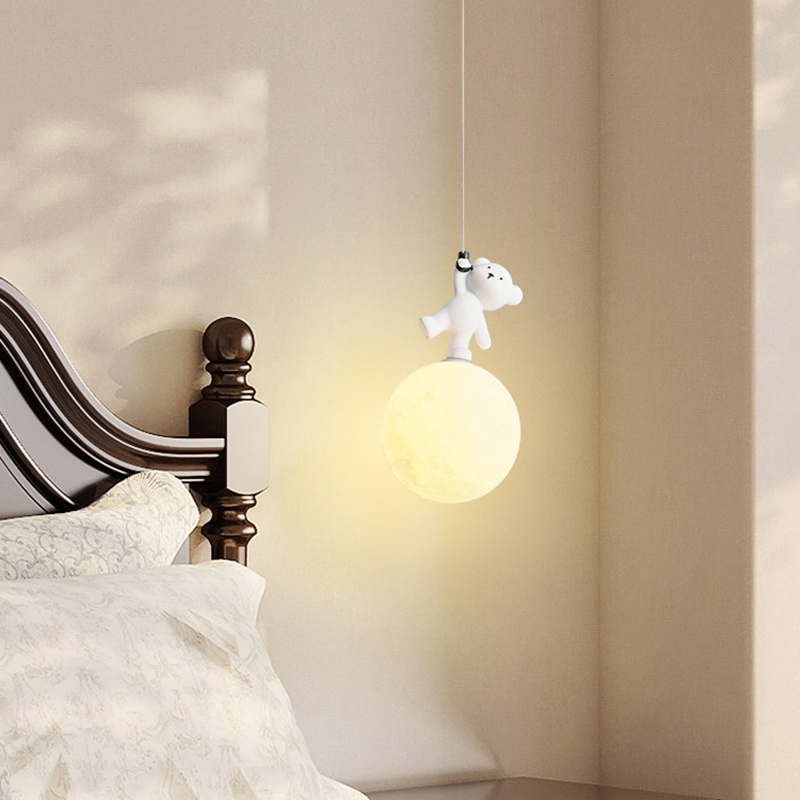 Bear Lamp Cartoon Nursery Room - Baby Nursery Knobs recension och pris