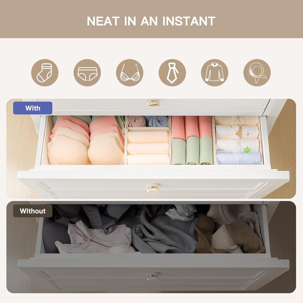 10 Pack Drawer Organizer for B - Closet Organizer Baby recension och pris