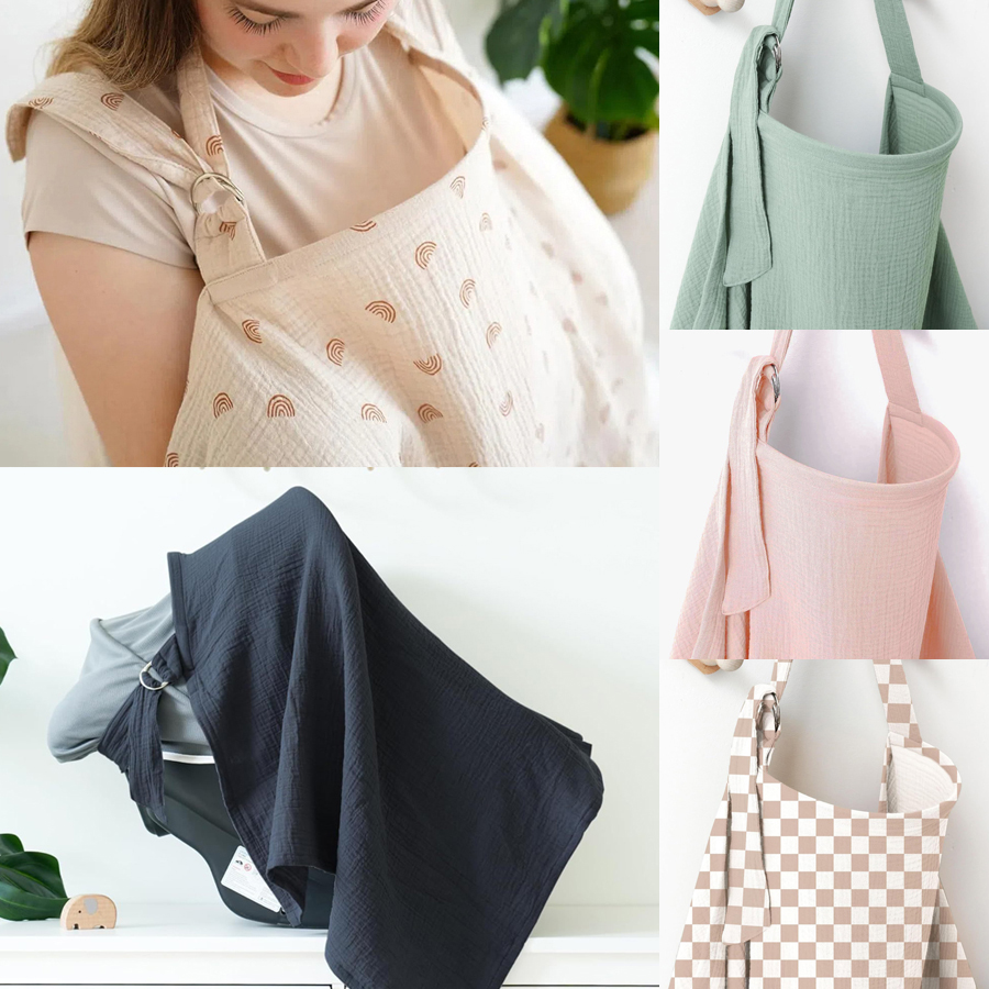 Muslin Breastfeeding Cover Por - Baby Nursery Hospital recension och pris