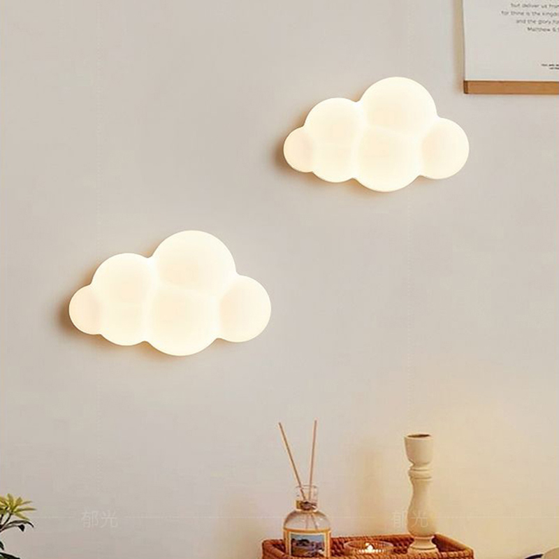 White Cloud Wall Lamps for Chi - Baby Nursery Knobs recension och pris