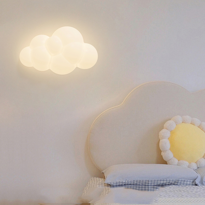 White Cloud Wall Lamps for Chi - Baby Nursery Knobs recension och pris