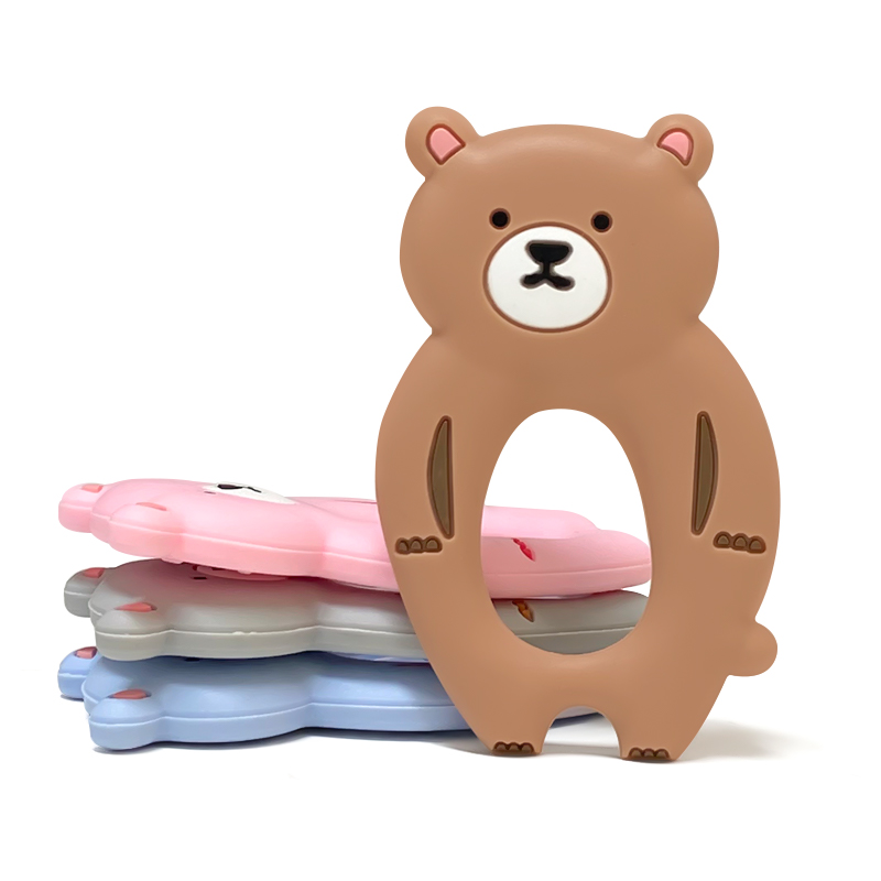 1pcs Silicone Bear Teether Rod - Baby Nursery Hospital recension och pris