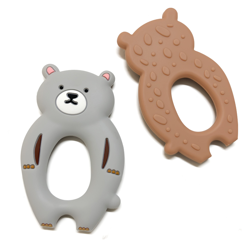 1pcs Silicone Bear Teether Rod - Baby Nursery Hospital recension och pris