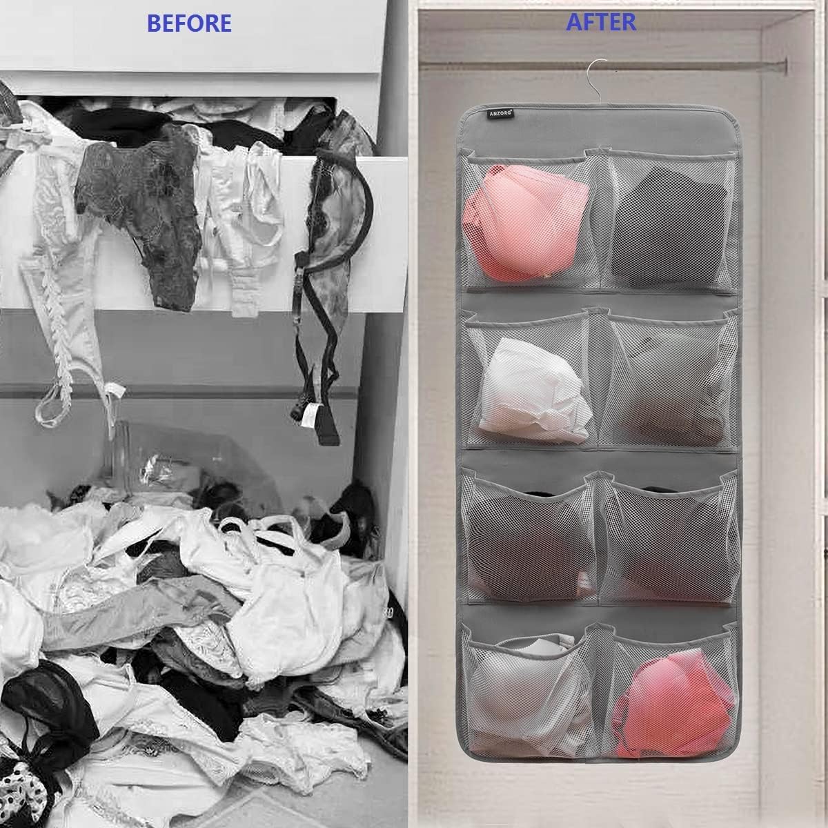 Dual-Sided Hanging Closet Orga - Closet Organizer Baby recension och pris