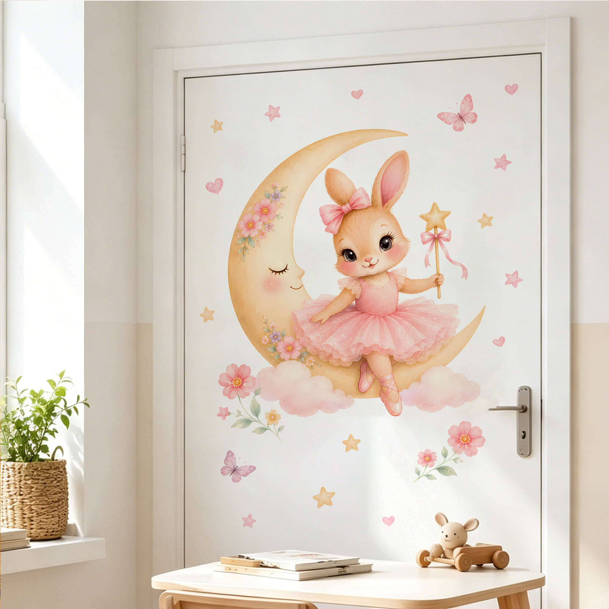 Watercolor Ballerina Bunny Moo - Baby Girl Nursery Quotes recension och pris