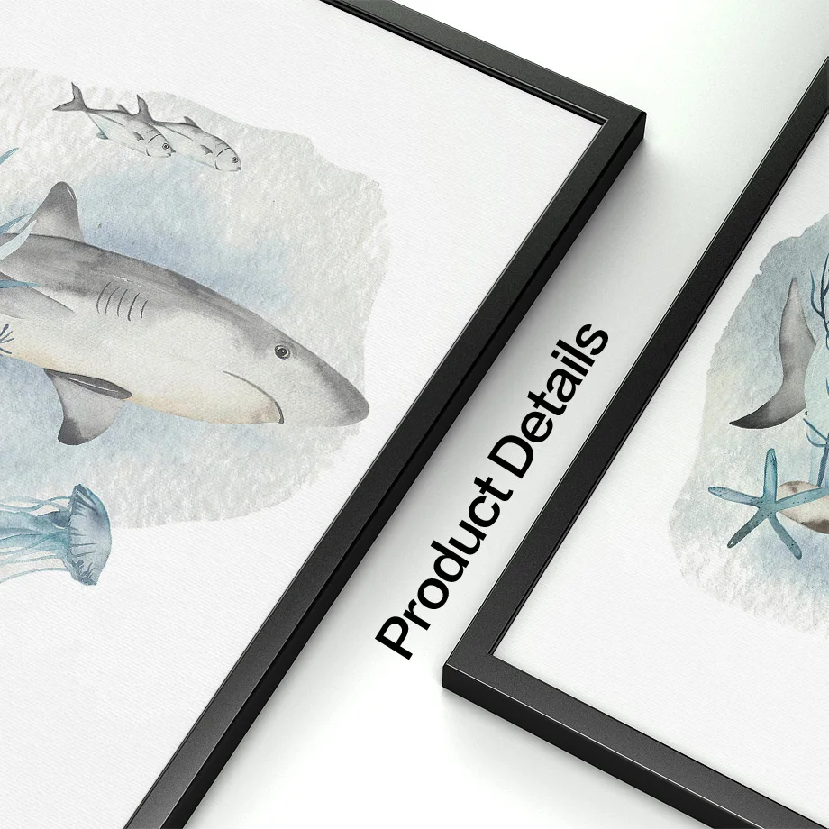 Posters And Prints Whale Fish  - Baby Nursery Posters recension och pris