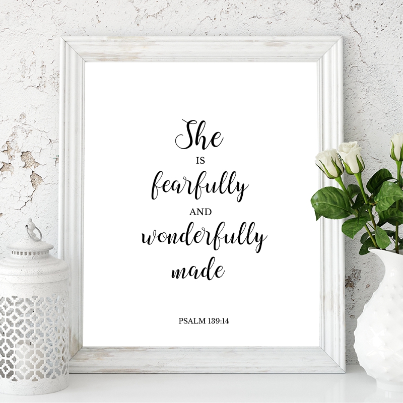 Bible Verses Quote Christian W - Baby Girl Nursery Quotes recension och pris