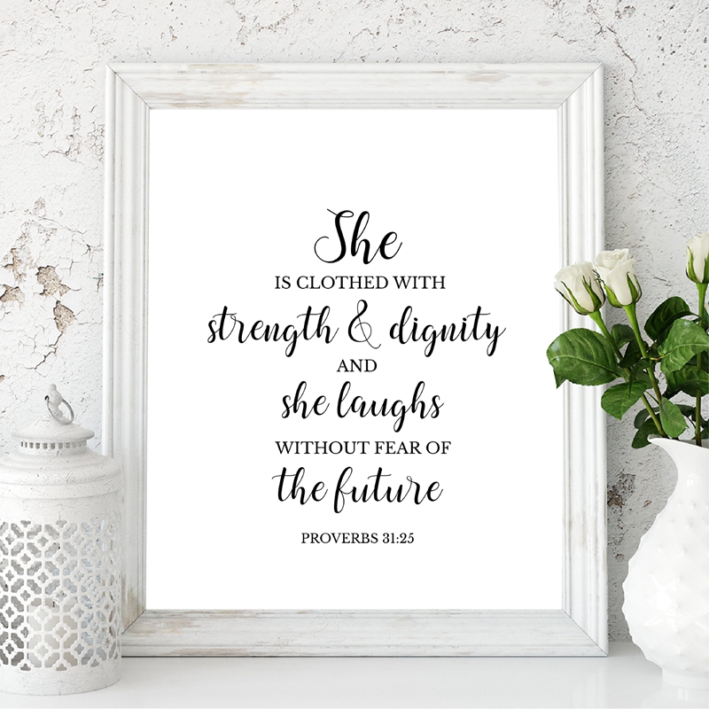 Bible Verses Quote Christian W - Baby Girl Nursery Quotes recension och pris