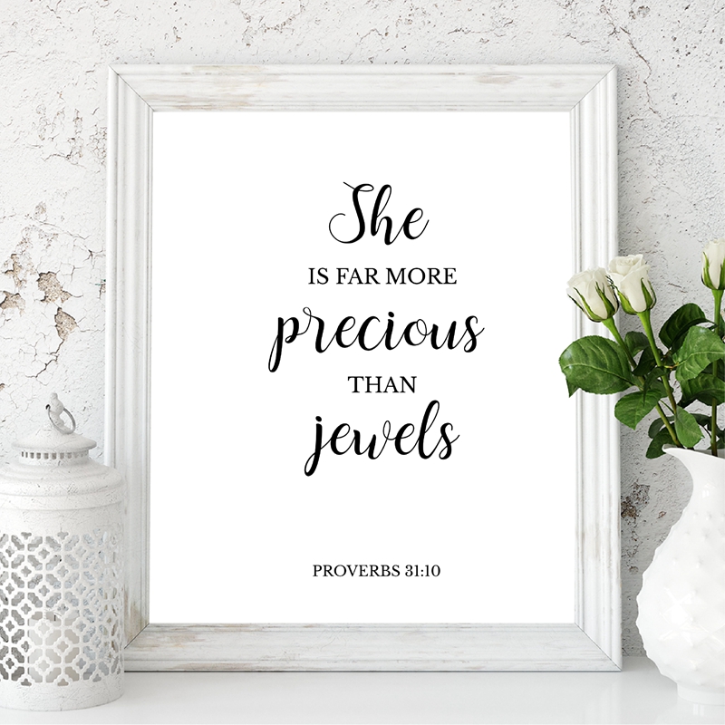 Bible Verses Quote Christian W - Baby Girl Nursery Quotes recension och pris