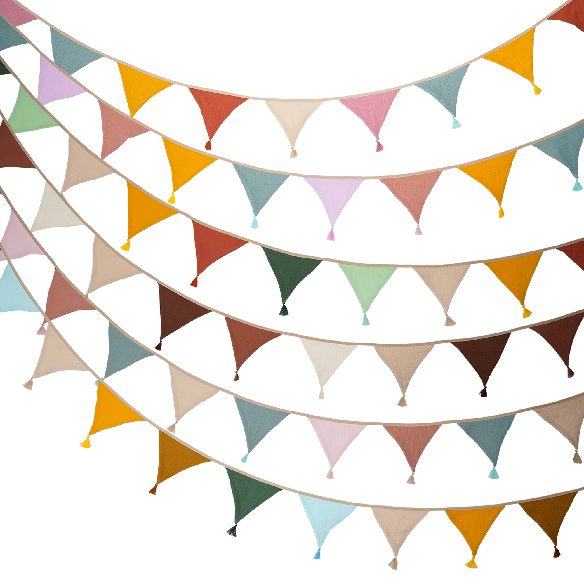 2.6M/8.5FT Nursery Fabric Bunt - Baby Nursery Garland recension och pris