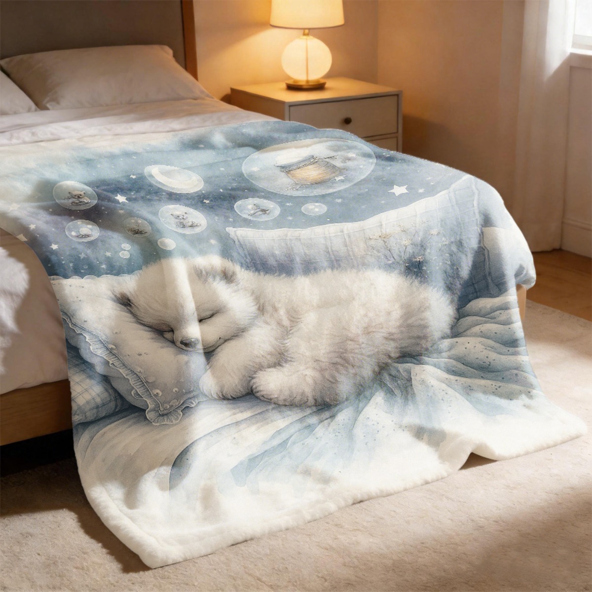 Cozy Polar Bear Nursery Throw  - Baby Nursery Hospital recension och pris