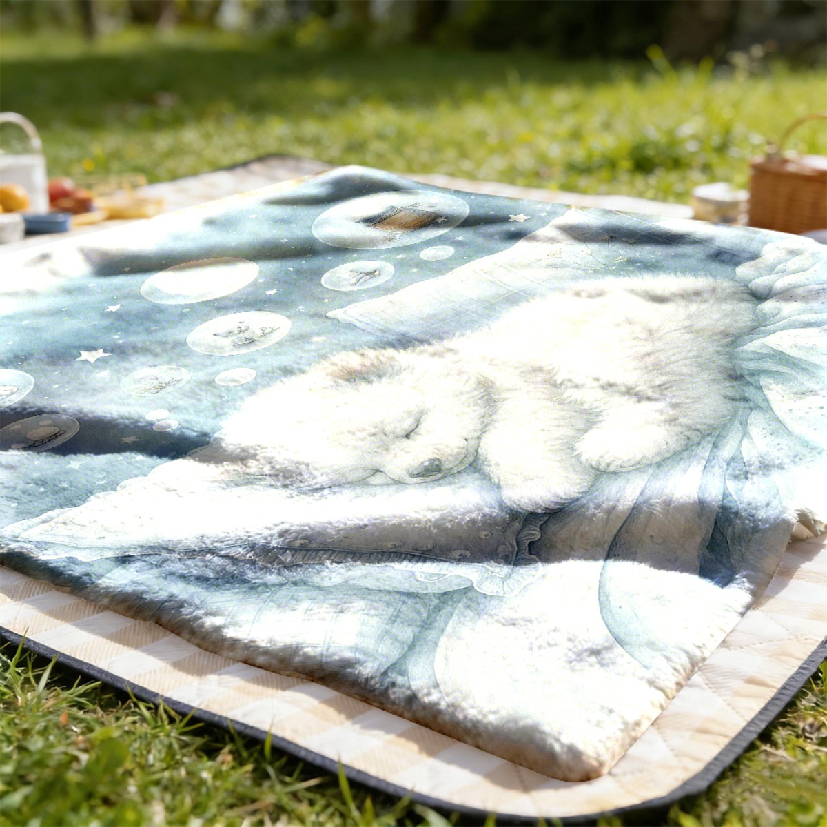 Cozy Polar Bear Nursery Throw  - Baby Nursery Hospital recension och pris