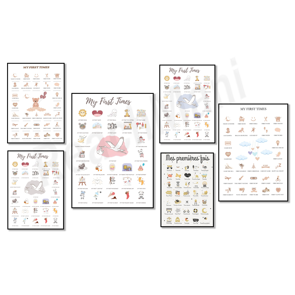 First time baby posters, poste - Baby Nursery Posters recension och pris