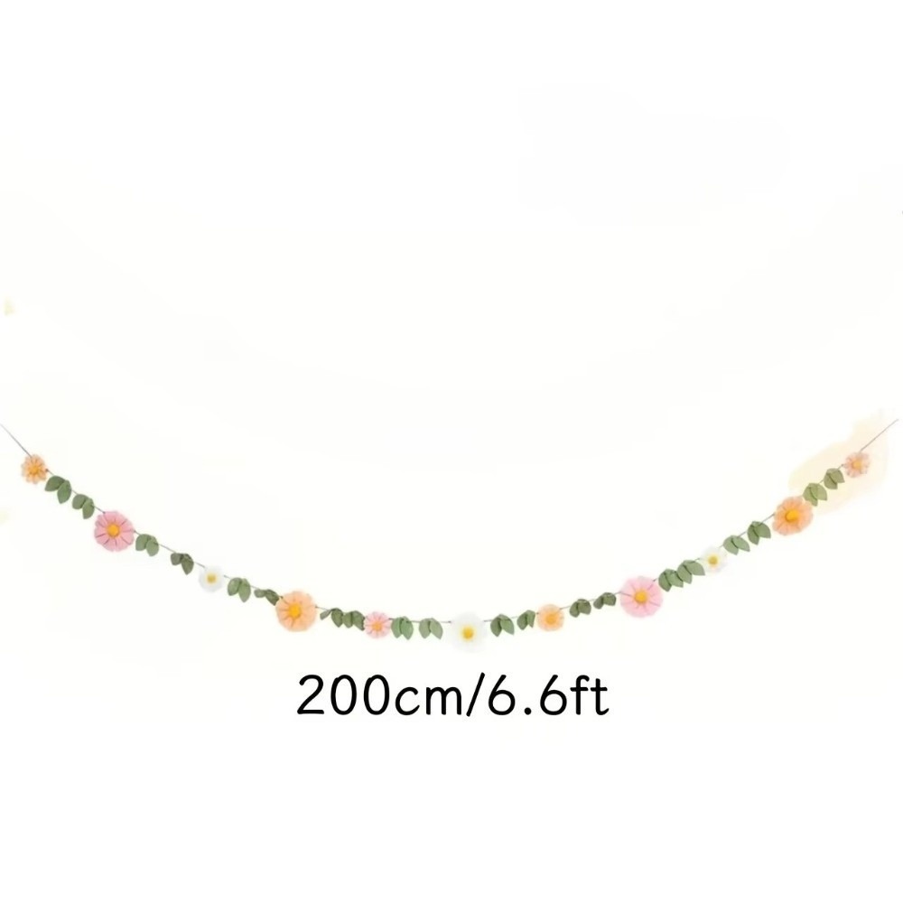 200CM Felt Daisy Banner Felt D - Baby Nursery Garland recension och pris