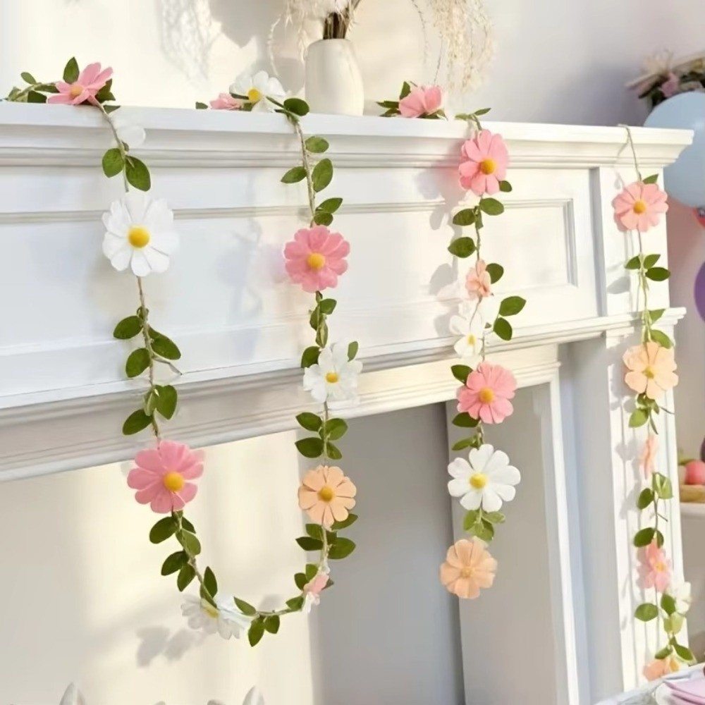 200CM Felt Daisy Banner Felt D - Baby Nursery Garland recension och pris