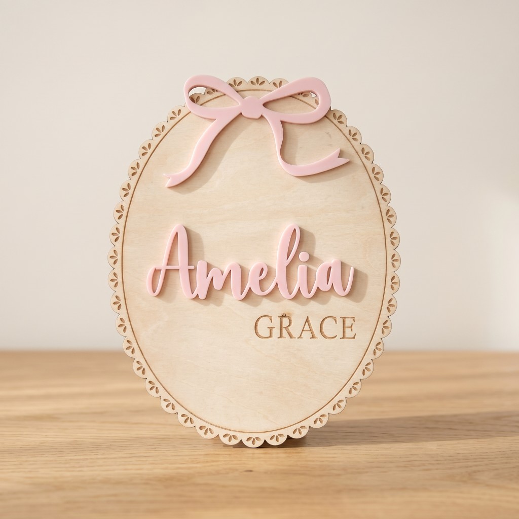 1Pc Custom Bow Lace Edge Baby  - Baby Nursery In recension och pris