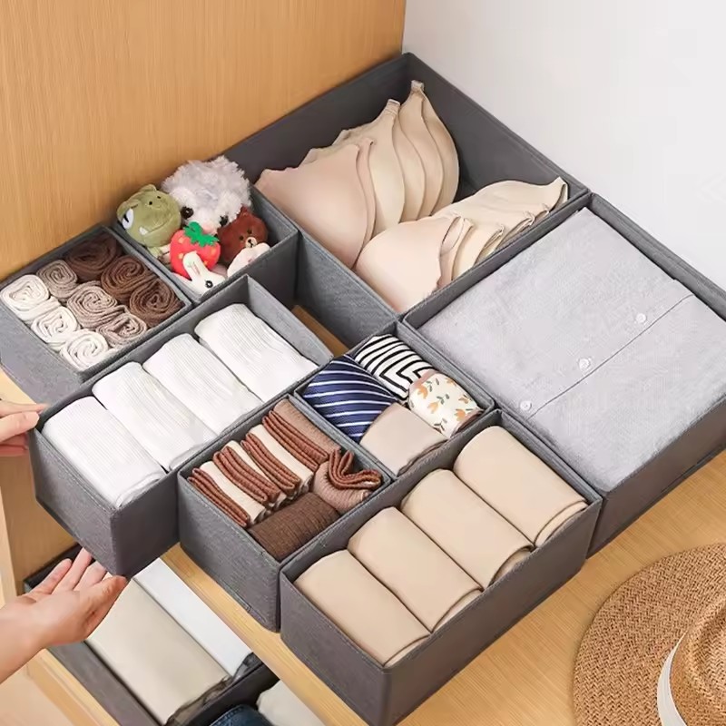 3PC Fabric Underwear Storage B - Closet Organizer Baby recension och pris