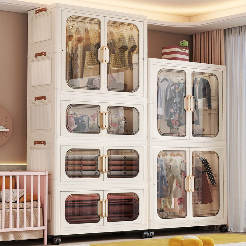 No-Install Foldable Baby Wardr - Closet Organizer Baby recension och pris