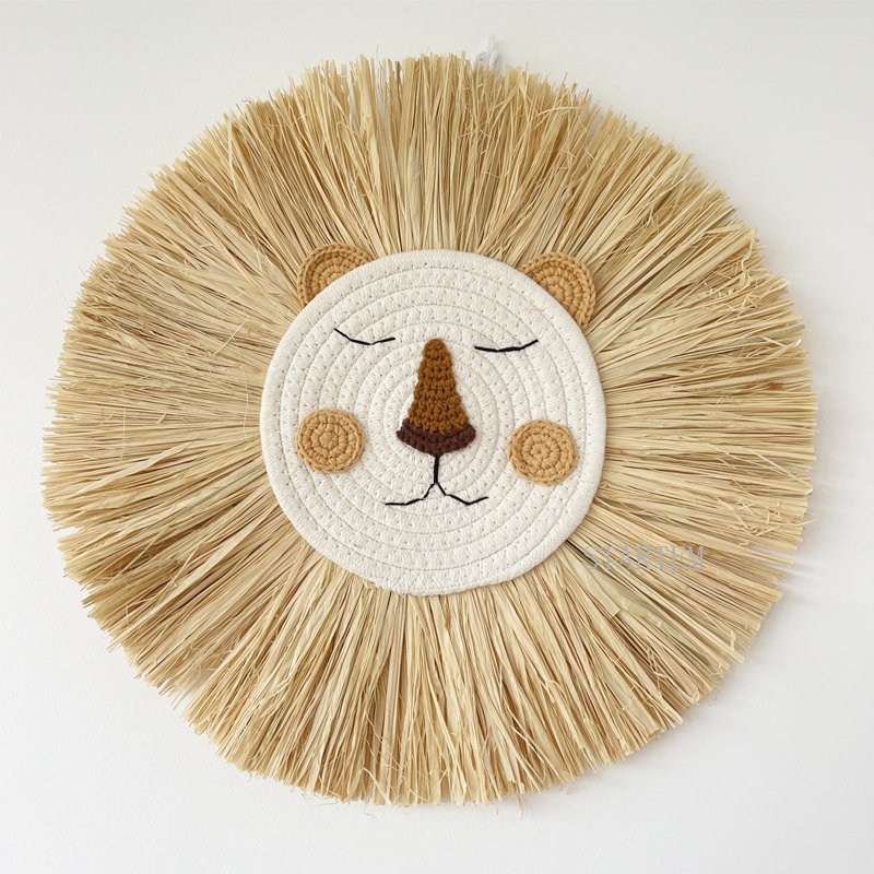 INS Nordic Handmade Lion Wall  - Baby Nursery Hanging Decor recension och pris