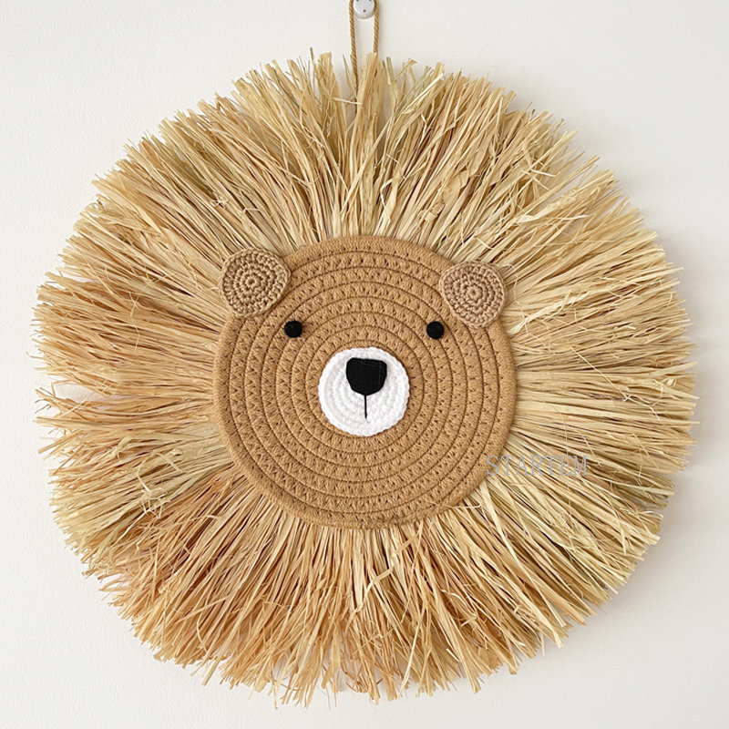 INS Nordic Handmade Lion Wall  - Baby Nursery Hanging Decor recension och pris