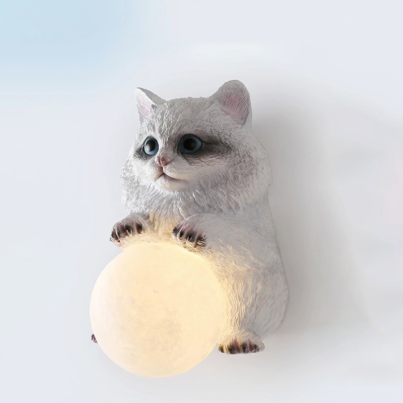 Muppet Cat Moon Wall Lamps Chi - Baby Nursery Knobs recension och pris