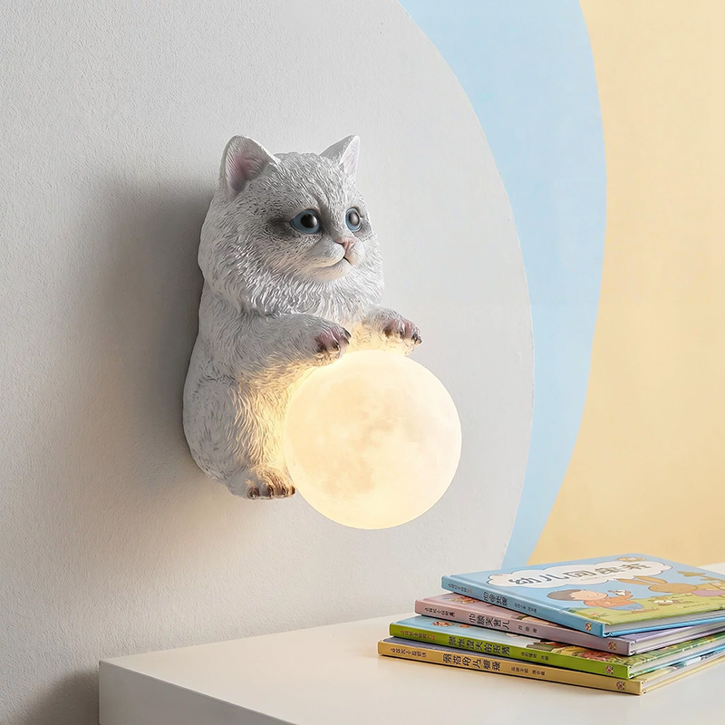 Muppet Cat Moon Wall Lamps Chi - Baby Nursery Knobs recension och pris