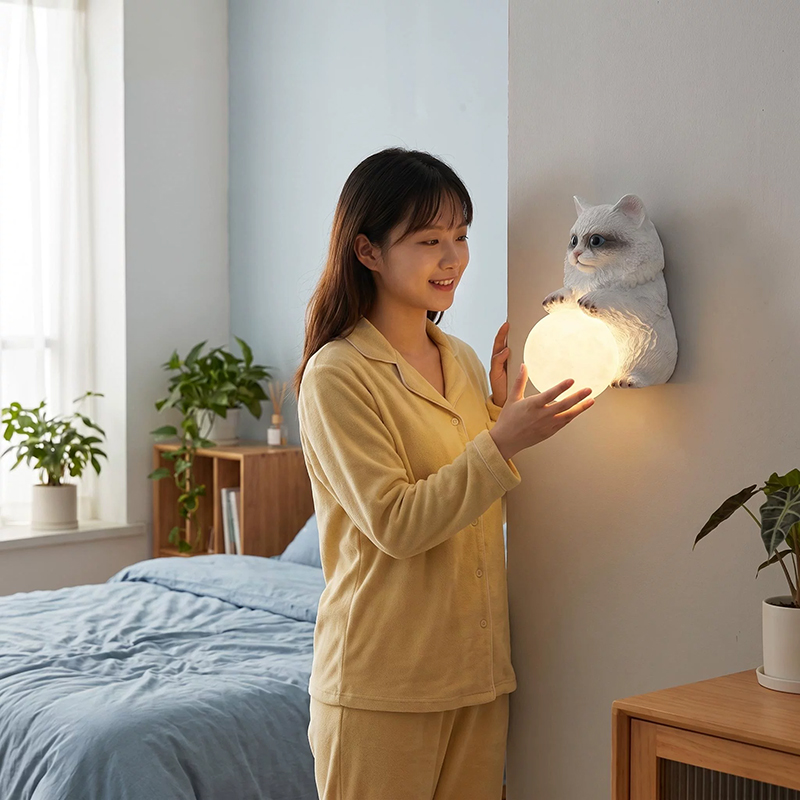 Muppet Cat Moon Wall Lamps Chi - Baby Nursery Knobs recension och pris
