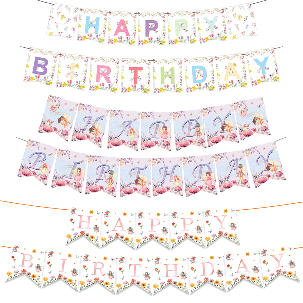 Fairy Cake Decor Birthday Bann - Baby Nursery Hanging Decor recension och pris