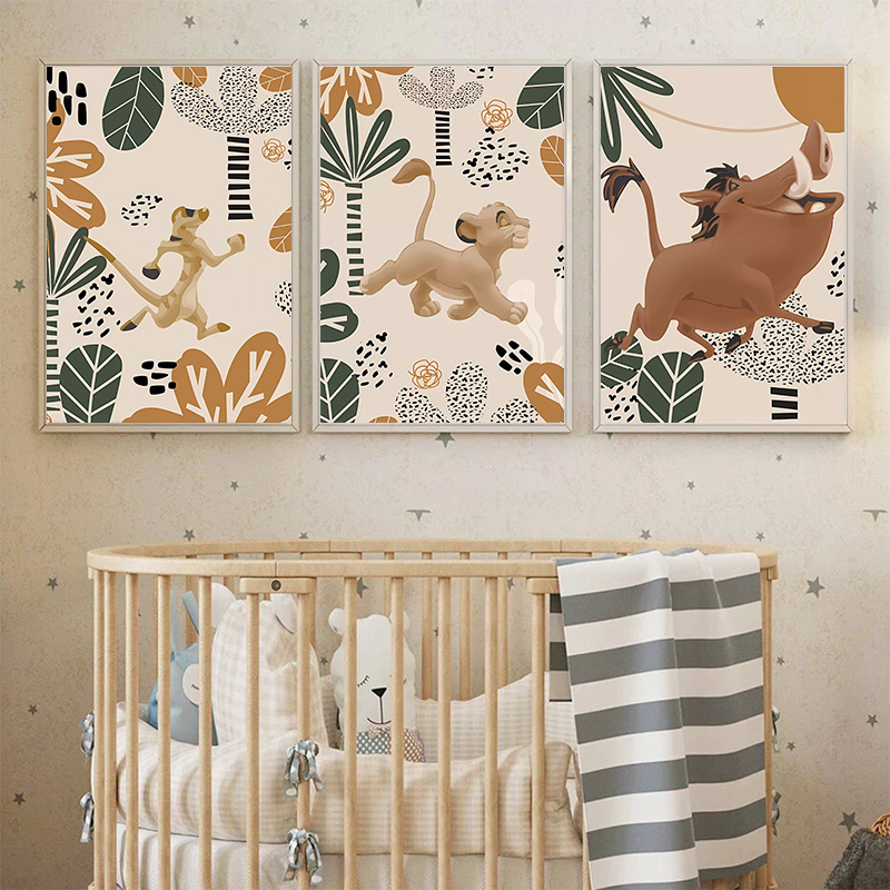 Kid Lion King Boho Posters and - Baby Nursery Posters recension och pris