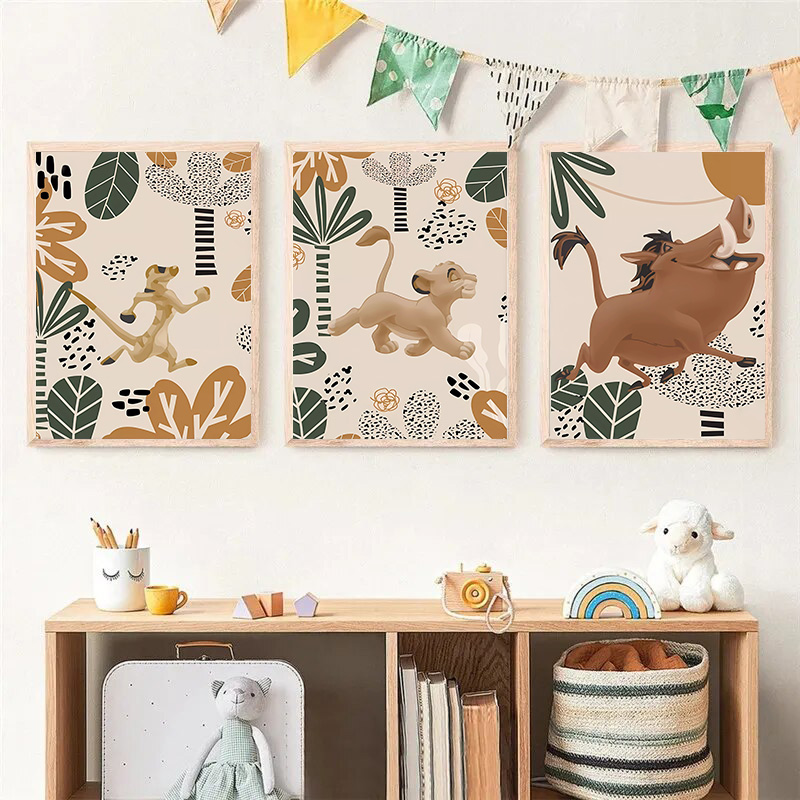 Kid Lion King Boho Posters and - Baby Nursery Posters recension och pris