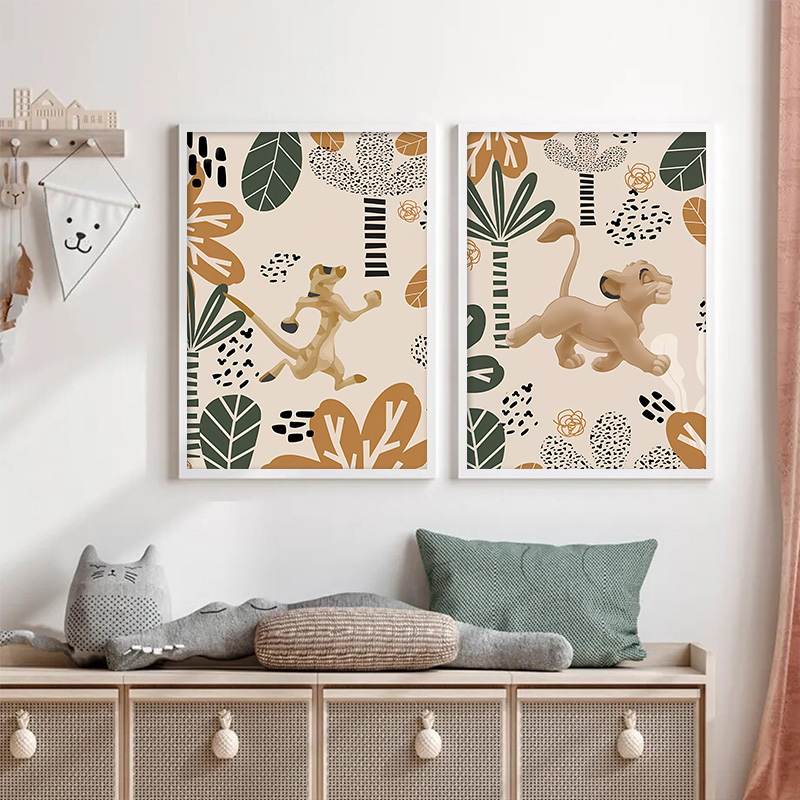 Kid Lion King Boho Posters and - Baby Nursery Posters recension och pris