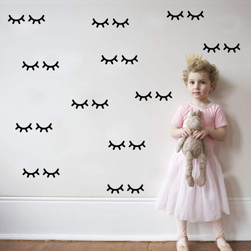 Kids Room Decoration  Eyelash  - Baby Girl Nursery Quotes recension och pris