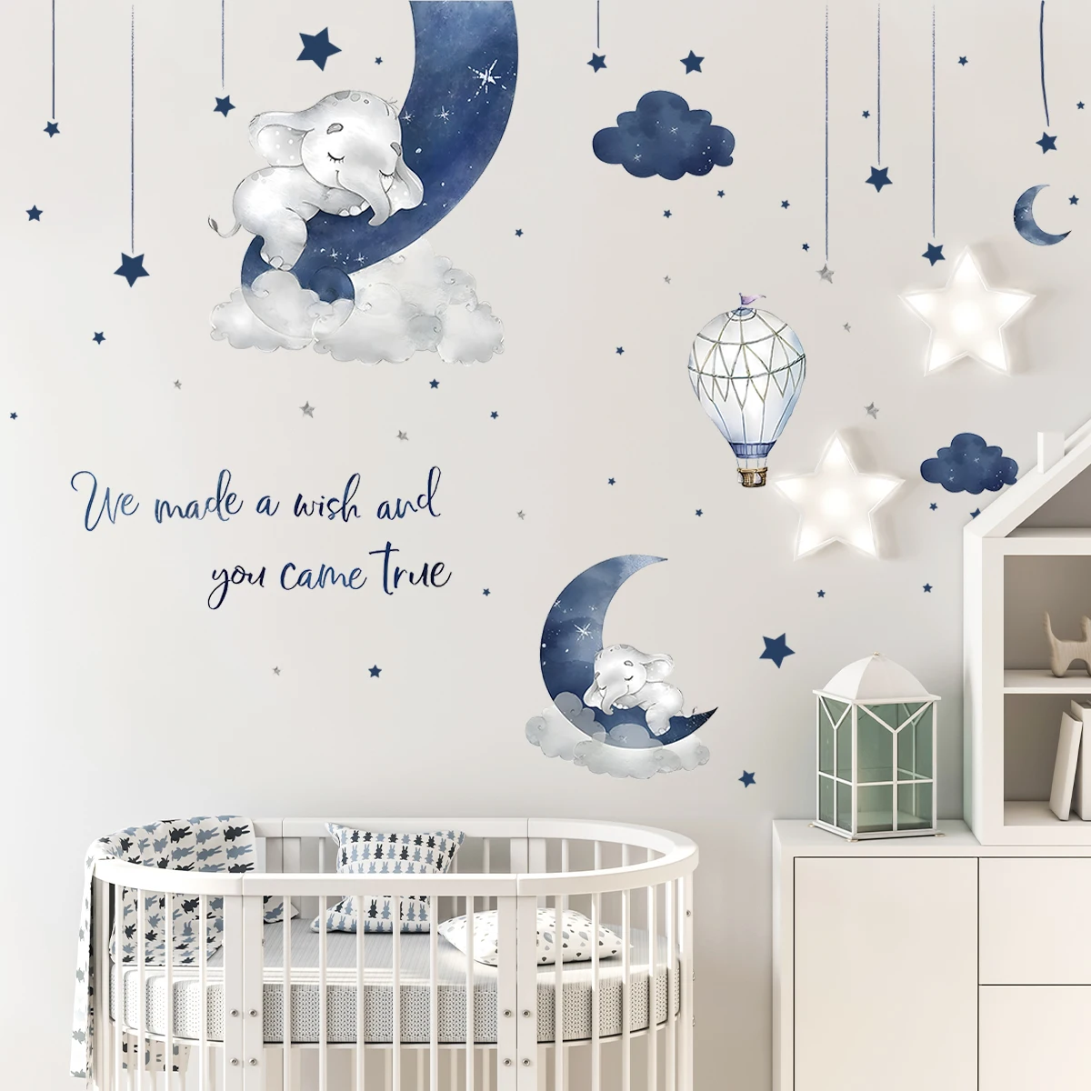 1Pc Cartoon Animal Elephant Wa - Baby Girl Nursery Quotes recension och pris