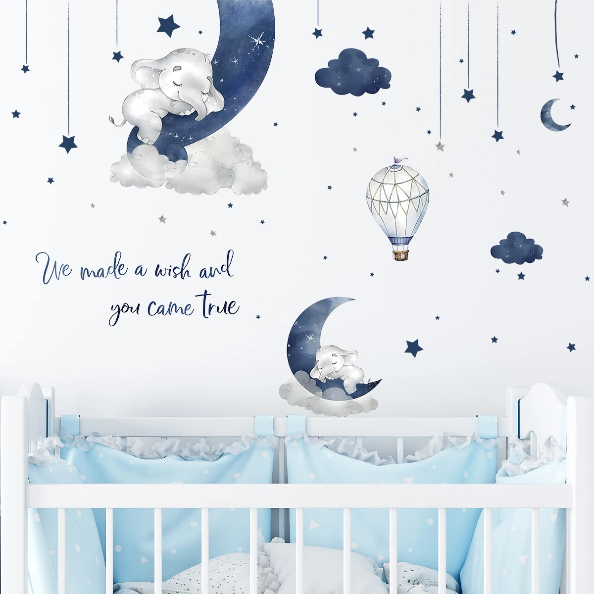 1Pc Cartoon Animal Elephant Wa - Baby Girl Nursery Quotes recension och pris