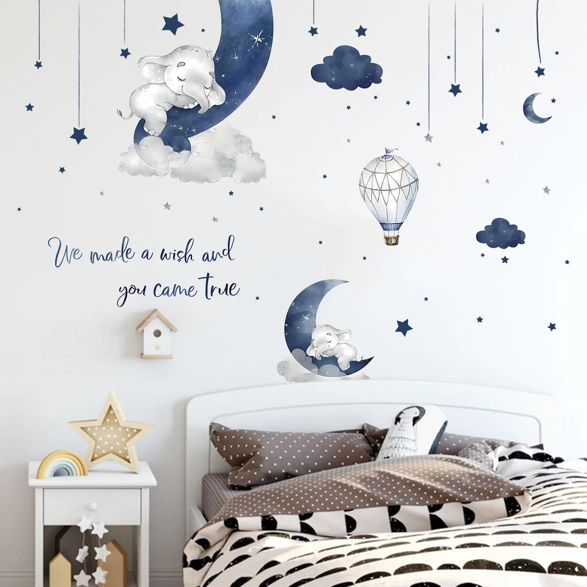 1Pc Cartoon Animal Elephant Wa - Baby Girl Nursery Quotes recension och pris