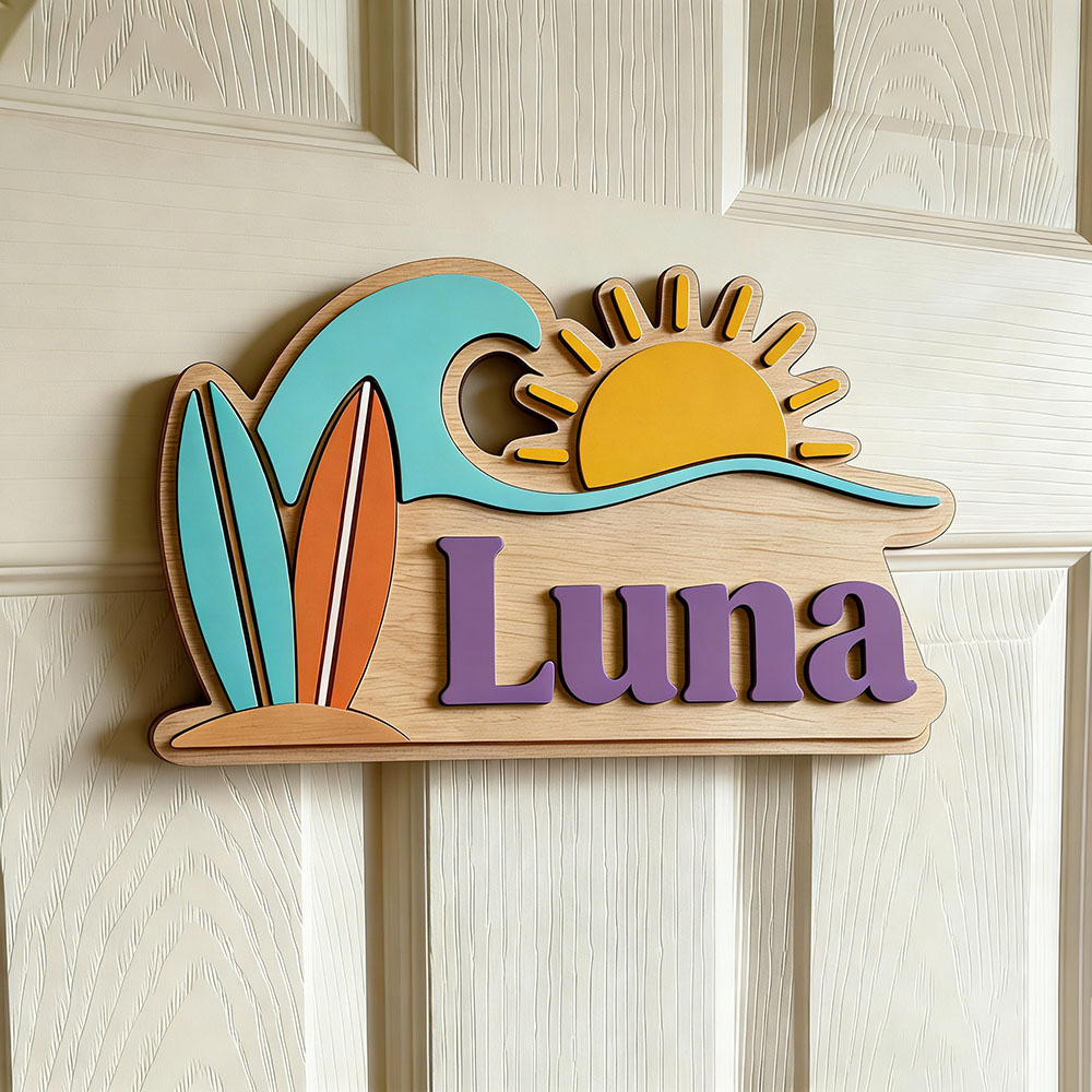 Custom Beach Wave Surfboard Su - Baby Nursery In recension och pris