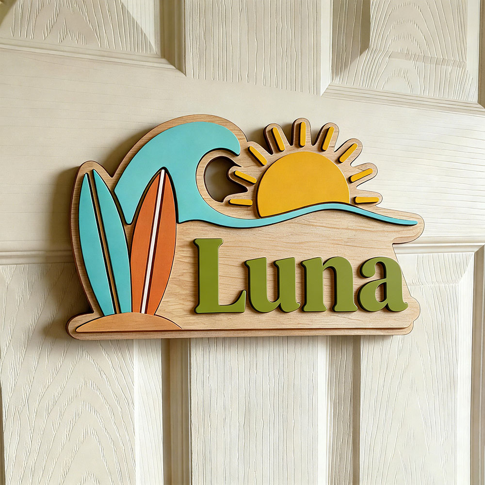 Custom Beach Wave Surfboard Su - Baby Nursery In recension och pris