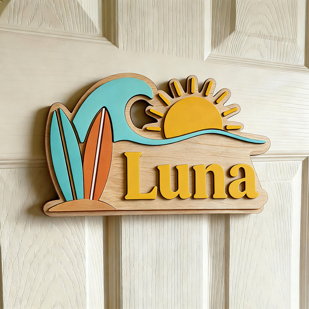 Custom Beach Wave Surfboard Su - Baby Nursery In recension och pris